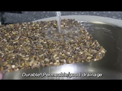 Système de revêtement de sol décoratif époxy de pierre de galets antidérapant pour les allées et les chemins