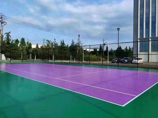 Couche de sol de basket-ball en granulés 13 mm Couche de cour de tennis en caoutchouc