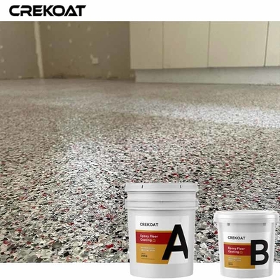 Peinture solide de plancher de résine époxyde de 100% avec les flocons acryliques décoratifs d'émission