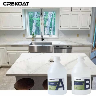 Résine transparente auto-nivelable pour le dessus de table Finition lisse Clarité exceptionnelle