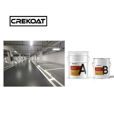 Visibilité Peinture de sol époxy grise versée couche supérieure de revêtements de béton Résistance