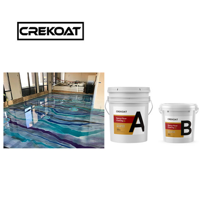 Peinture de revêtement de sol époxy métallique résistant à l'eau