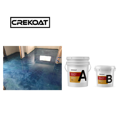 Pigment deux composants peinture époxy sans couture peinture de sol époxy rouleau nettoyant