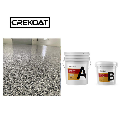Couleur époxy antidérapant revêtement en flocons, revêtement de sol époxy transparent, étanche