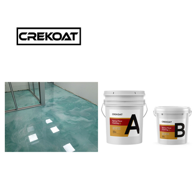 Topcoats séchage rapide revêtement de sol en résine époxy Peinture métallique à haut lustre