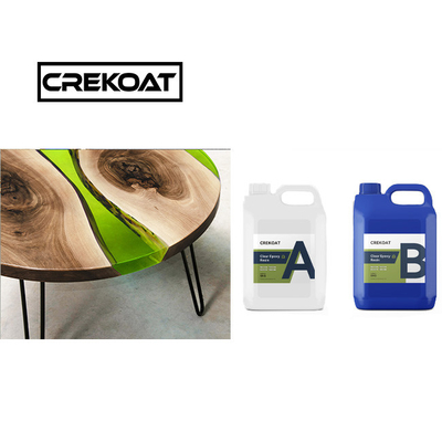 Polycolor basse exotherme versant profond résine époxy faible odeur table de rivière haut lustre