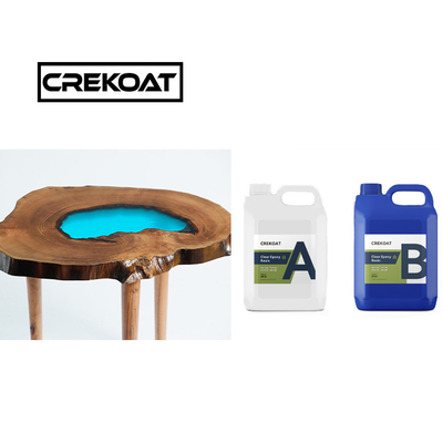 Polycolor basse exotherme versant profond résine époxy faible odeur table de rivière haut lustre