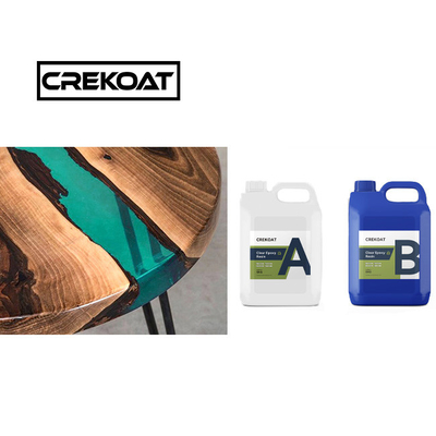 L'eau de brosse claire et profonde versée résine époxy sans BPA haute brillance pour les tables en bois