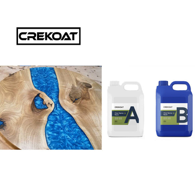 L'eau de brosse claire et profonde versée résine époxy sans BPA haute brillance pour les tables en bois