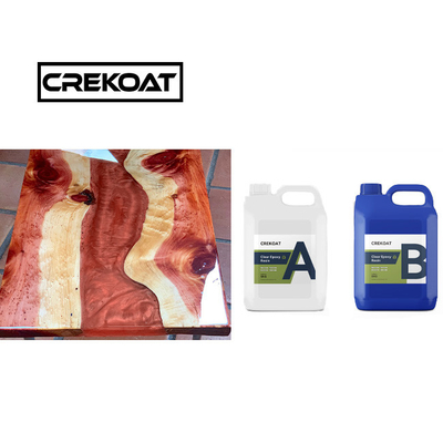 Collez deux composants versant profond résine époxy 100% solides ultra clair