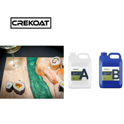 Résine époxy claire sans COV, haut de table, faible odeur, bord vif, résine époxy longue durée de vie