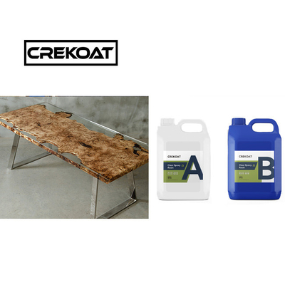Résine époxy claire sans COV, haut de table, faible odeur, bord vif, résine époxy longue durée de vie