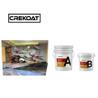 Superbe peinture époxy transparente en béton durci Peinture époxy faible odeur