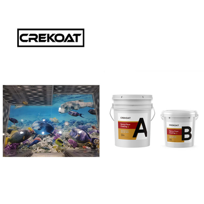 Superbe peinture époxy transparente en béton durci Peinture époxy faible odeur