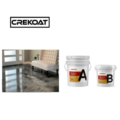 Pigment deux composants peinture époxy sans couture peinture de sol époxy rouleau nettoyant