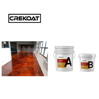 Pigment deux composants peinture époxy sans couture peinture de sol époxy rouleau nettoyant
