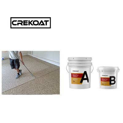 Couche en résine époxy cristalline / peinture 1 mm d' uréthane durable forte