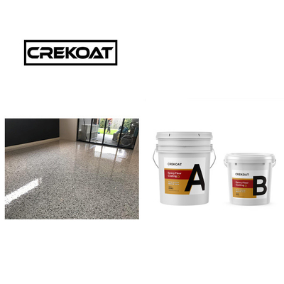 revêtement de sol aliphatique polyaspartique solide zéro COV revêtement de béton polymère