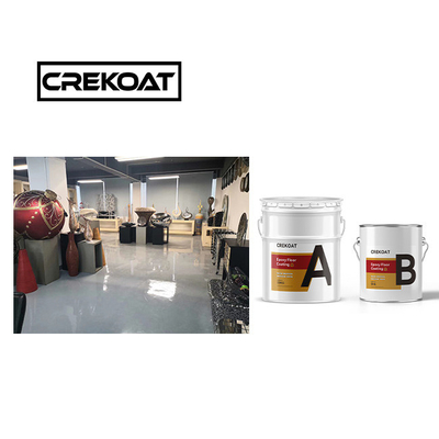 1 mm revêtement de sol époxy de haute brillance douceur peinture de sol durable couleurs solides
