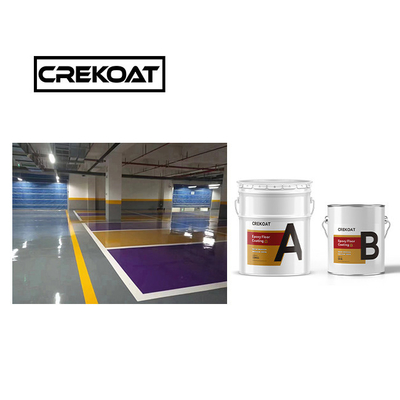 1 mm revêtement de sol époxy de haute brillance douceur peinture de sol durable couleurs solides