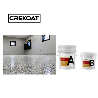 revêtement de sol aliphatique polyaspartique solide zéro COV revêtement de béton polymère