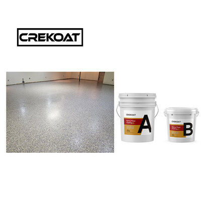 Couleur époxy antidérapant revêtement en flocons, revêtement de sol époxy transparent, étanche