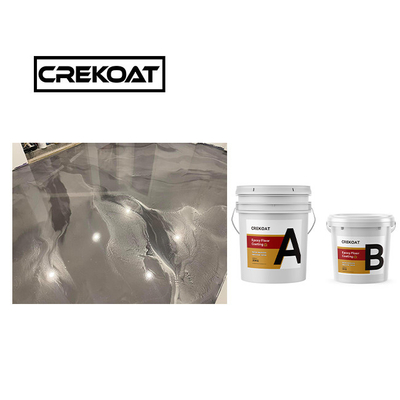 Peinture époxy métallique durcie pour revêtement de sol Pigments non toxiques Peinture époxy sans COV