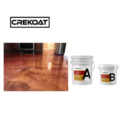 Peinture époxy métallique durcie pour revêtement de sol Pigments non toxiques Peinture époxy sans COV