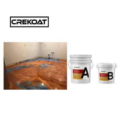 Peinture époxy métallique durcie pour revêtement de sol Pigments non toxiques Peinture époxy sans COV