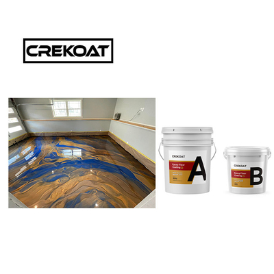 Peinture de sol époxy à deux packs, durcitrice, résistante aux produits chimiques, peinture époxy brillante