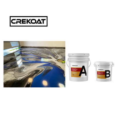 Peinture de sol époxy à deux packs, durcitrice, résistante aux produits chimiques, peinture époxy brillante