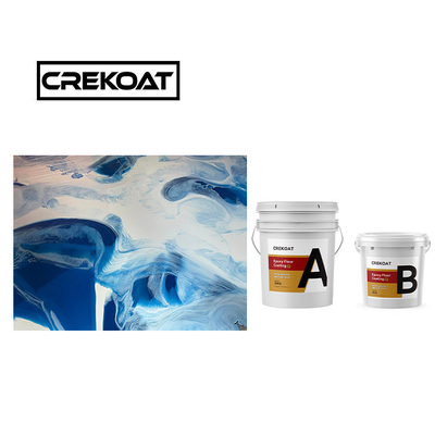 Peinture en béton époxy métallique à haute brillance en cuivre 3 mm 100% solides