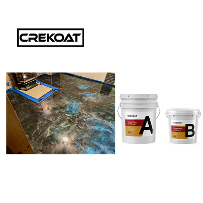 Peinture de sol époxy à deux packs, durcitrice, résistante aux produits chimiques, peinture époxy brillante