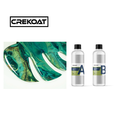 Kit d'art en résine époxy cristalline claire artisanat auto-nivellement facile mélange 1:1 rapport