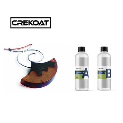 Kit d'art en résine époxy cristalline claire artisanat auto-nivellement facile mélange 1:1 rapport
