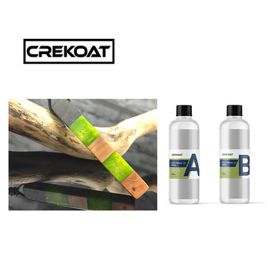 Résine époxy à faible viscosité, couche claire, jaune, résistant à la chaleur, résine claire