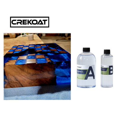 Composant en verre d'Art Clear Epoxy Resin Two de dessus de Tableau de haut liquide de construction