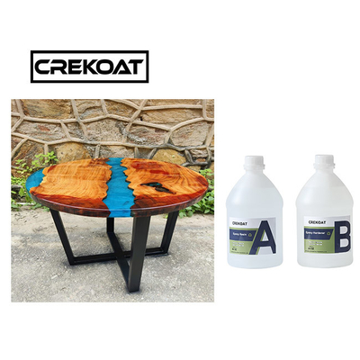 Individu versable nivelant la pièce Crystal Clear Resin de la résine époxyde deux de dessus de Tableau
