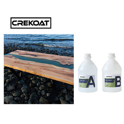 Individu versable nivelant la pièce Crystal Clear Resin de la résine époxyde deux de dessus de Tableau