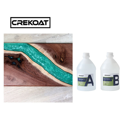 Individu versable nivelant la pièce Crystal Clear Resin de la résine époxyde deux de dessus de Tableau