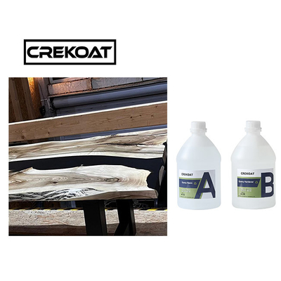 Résine époxyde en bois Art Resin résistant UV clair comme de l'eau de roche de dessus de table