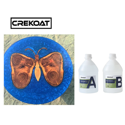 Résine époxyde en bois Art Resin résistant UV clair comme de l'eau de roche de dessus de table