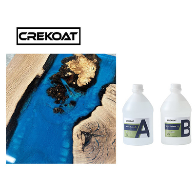 Résine époxyde en bois Art Resin résistant UV clair comme de l'eau de roche de dessus de table