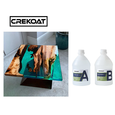 Résine époxyde en bois Art Resin résistant UV clair comme de l'eau de roche de dessus de table