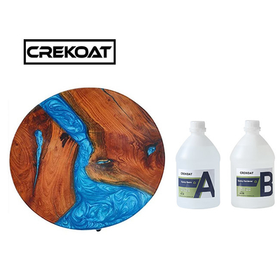 Verre jaune en bois imperméable de Crystal Clear Epoxy Resin For anti comme la finition