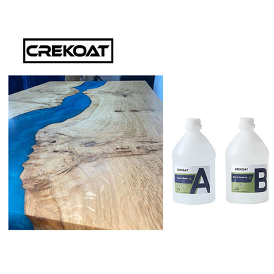 Verre jaune en bois imperméable de Crystal Clear Epoxy Resin For anti comme la finition