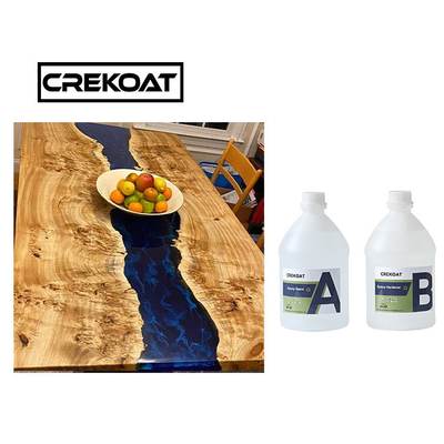 Verre jaune en bois imperméable de Crystal Clear Epoxy Resin For anti comme la finition