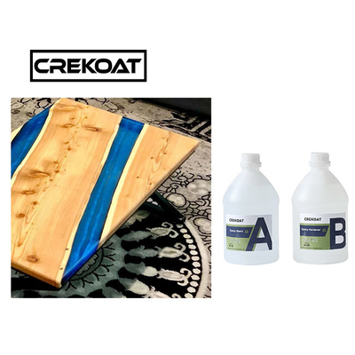 Verre jaune en bois imperméable de Crystal Clear Epoxy Resin For anti comme la finition