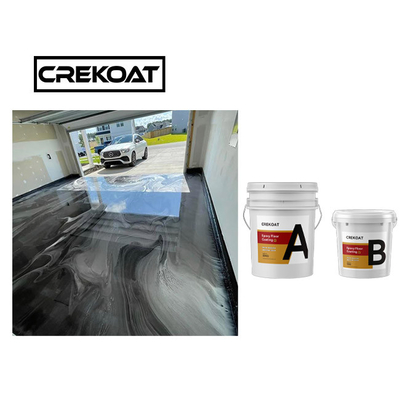 Anti éraflure Grey Color de revêtement époxyde métallique durable de plancher