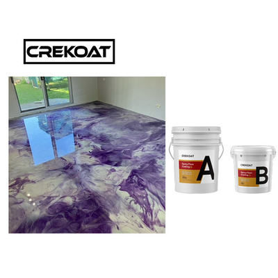 Plancher de résine époxyde de qualité marchande enduisant Gray Metallic Epoxy Floor non toxique
